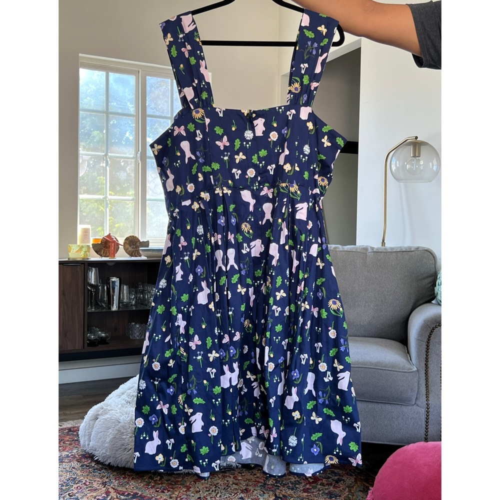 host pick!🧚🏻‍♀️✨ NWT !! Modcloth x Collectif “Follow the Rabbit” Swing Dress🐰